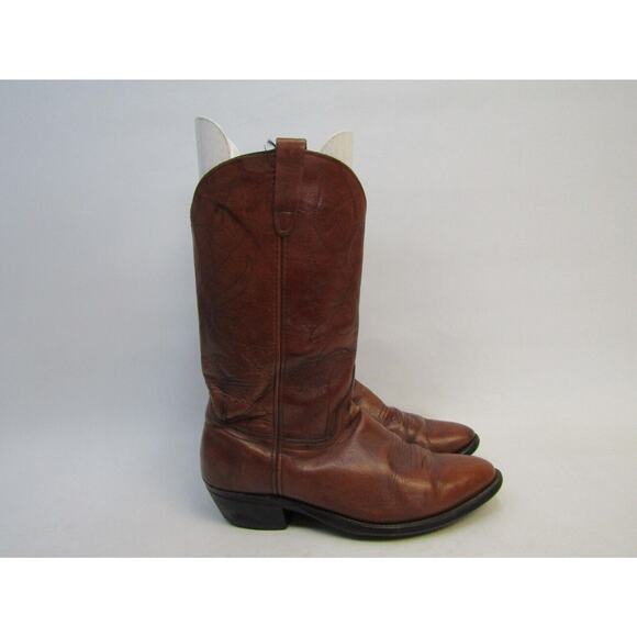 Walker Mens Size 9 D Brown Leather Cowboy Western Boots main image 10